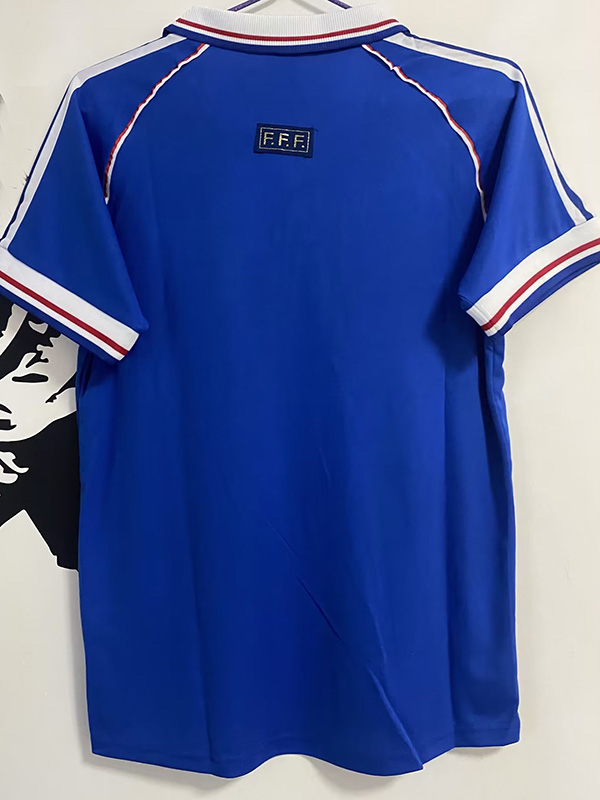 1998 France Home Retro Soccer Jersey(右胸没小字)