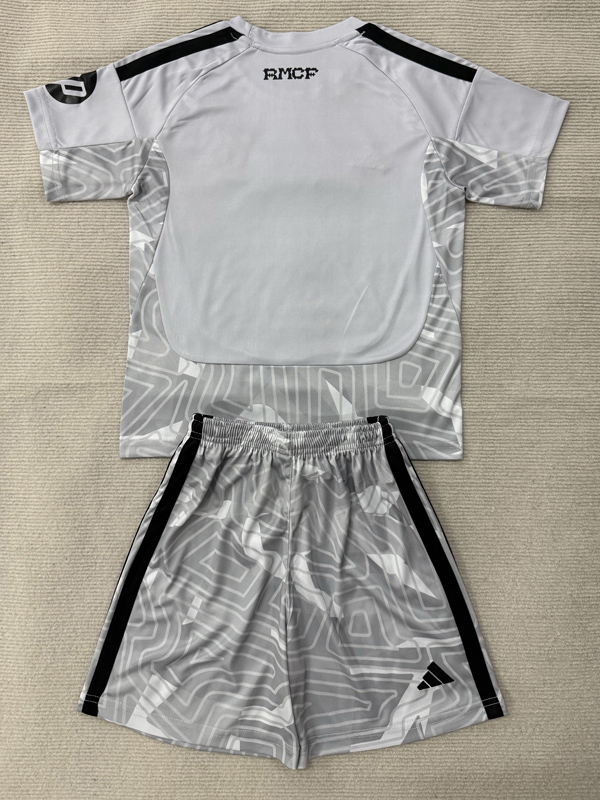 26-27 RMA Grey Goalkeeper Kids Soccer Jersey