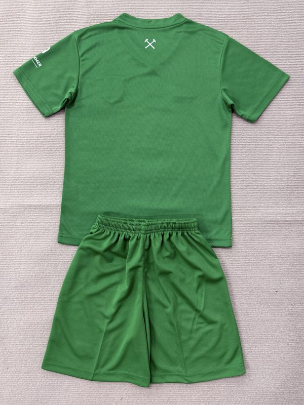 26-27 West Ham Green Goalkeeper Kids Soccer Jersey