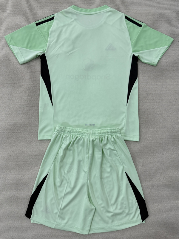 25-26 Man Utd Light Green GoalKeeper Kids Soccer Jersey