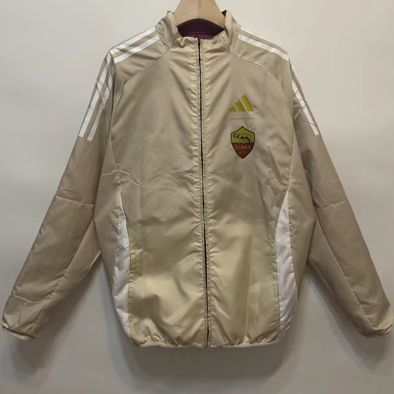 24-25 Roma Red & Khaki Double Sided Windbreaker (双面风衣)