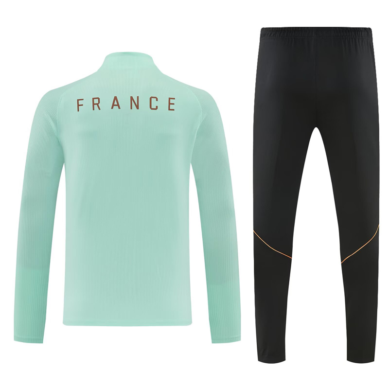 26-27 France Light green Half Pull Tracksuit (半拉链)