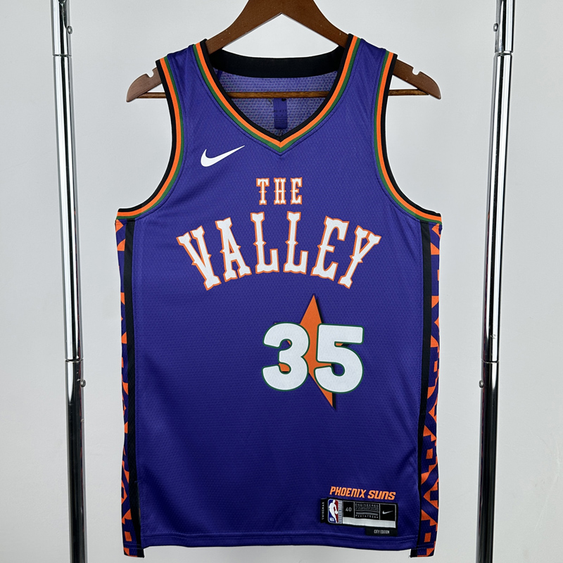 24-25 SUNS DURANT #35 Purple City Edition Top Quality Hot Pressing NBA Jersey