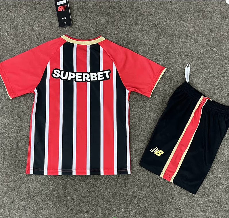 25-26 Sao Paulo Away Kids Soccer Jersey