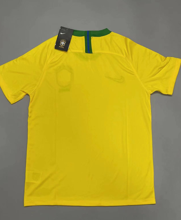 2018 Brazil Home Retro Soccer Jersey