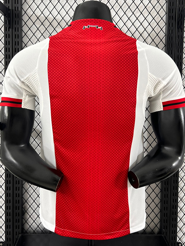 25-26  Ajax Home Player Version Soccer Jersey