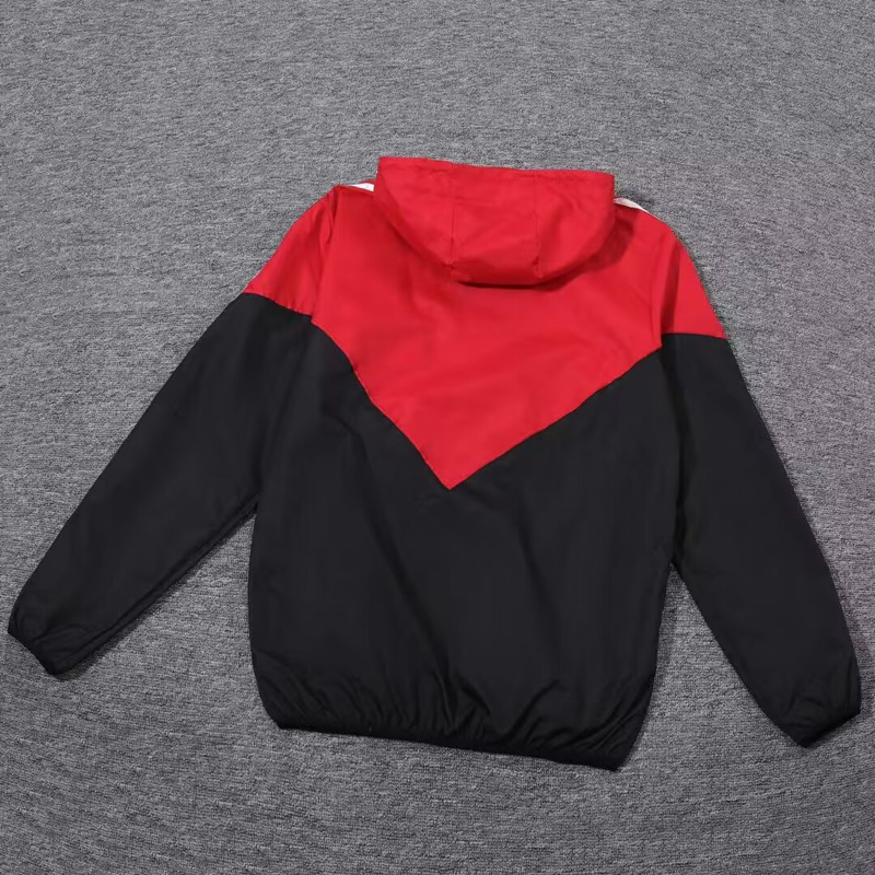 24-25  ManUtd Red Black Windbreaker