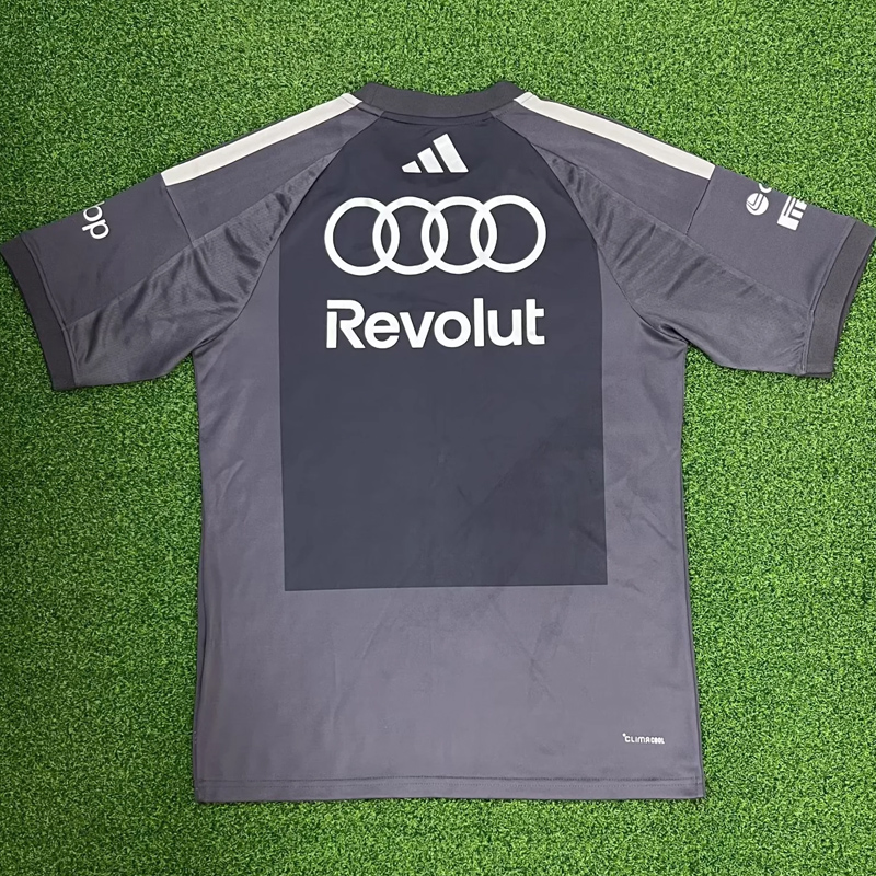 2026 Audi Gray T-Shirts Racing Suit (Football Jersey Size)(圆领)