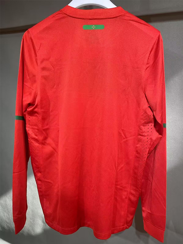 2010 Portugal Home Player Version 长袖球员 Long Sleeve Retro Soccer Jersey