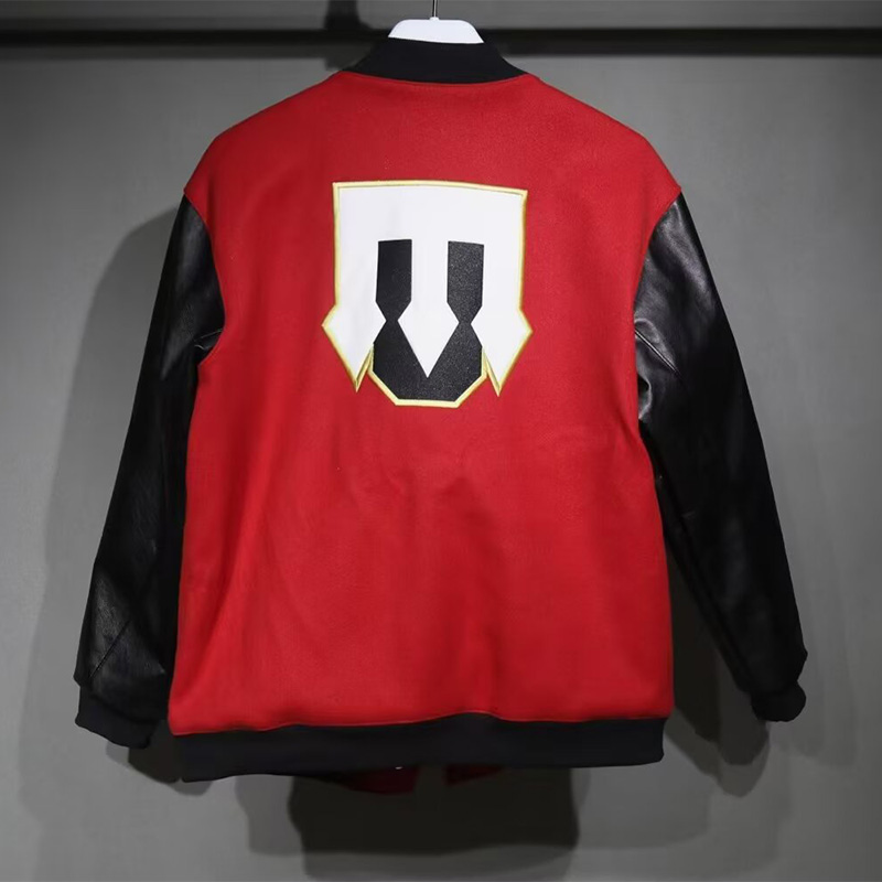 25-26 Man Utd Red Cotton Baseball Jacket