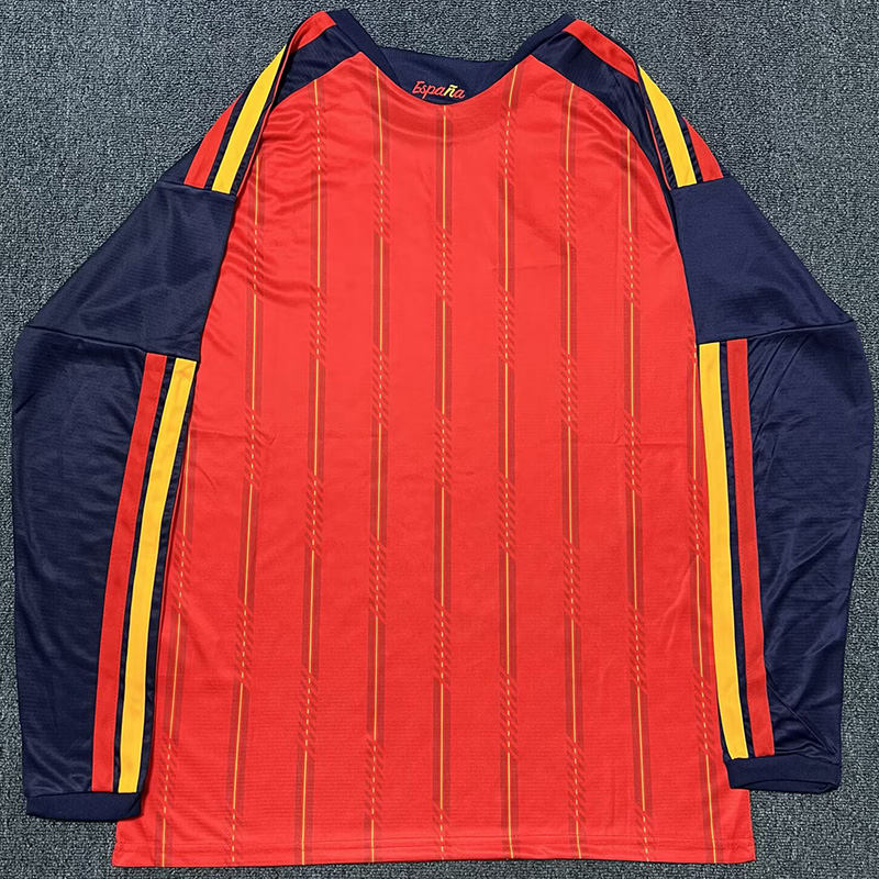 26-27 Spain Home Long Sleeve Soccer Jersey (长袖)