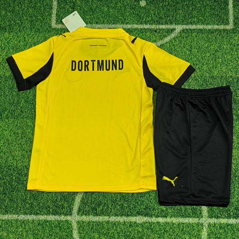 25-26 Dortmund Cup Match Home Kids Soccer Jersey (杯赛版)