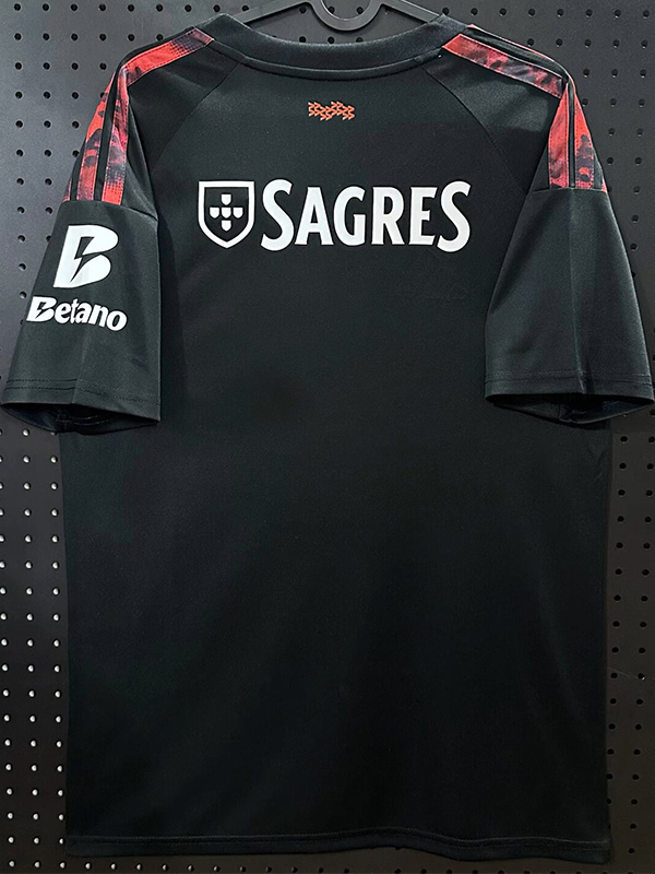 26-27 Benfica Black Fans Soccer Jersey (白广告)