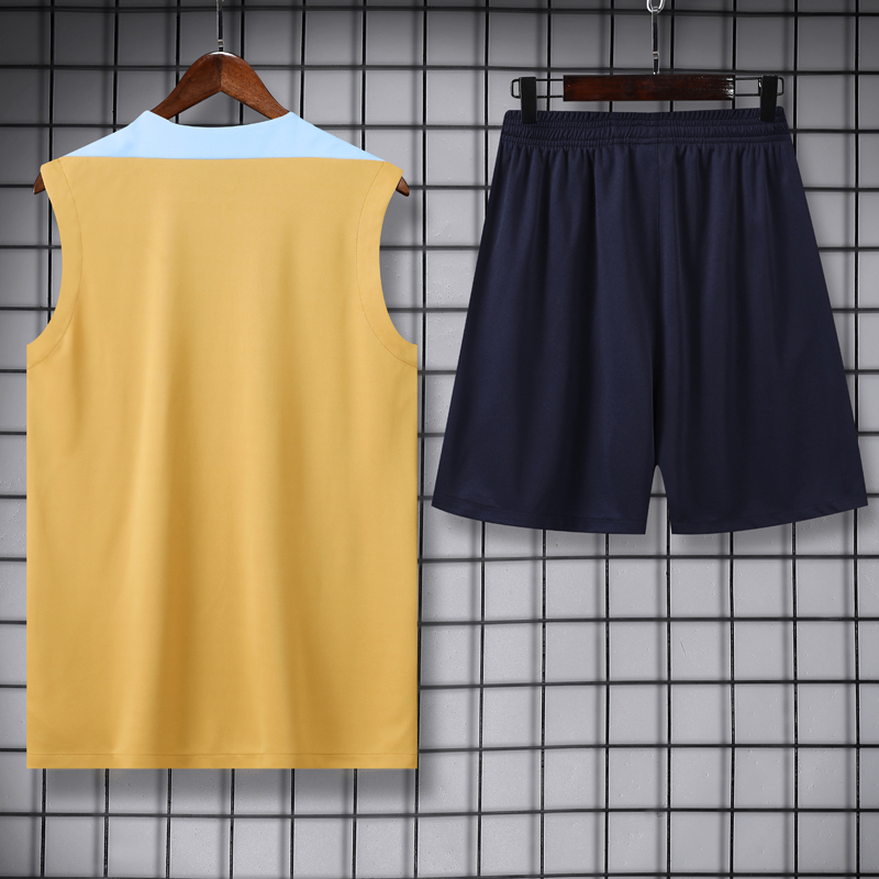 24-25 France Yellow Tank top and shorts suit