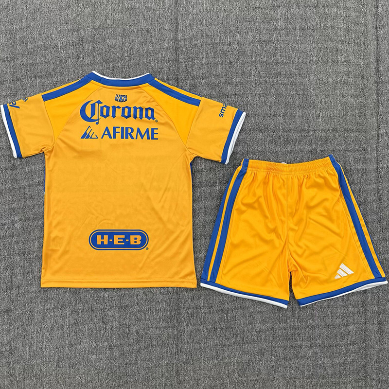 26-27 Tigres UANL Home Kids Soccer Jersey