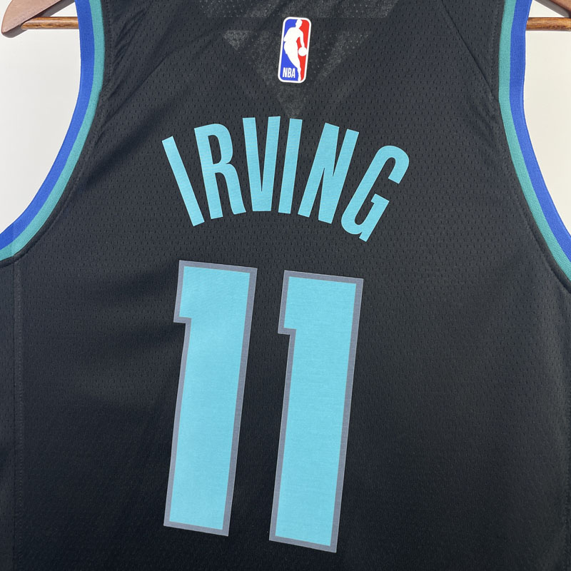 22-23 Dallas Mavericks IRVING #11 Blue Black To...