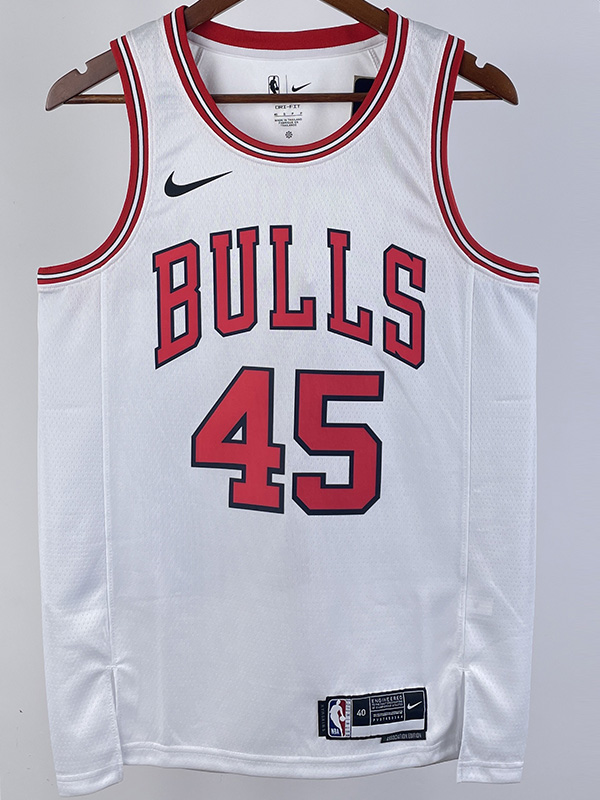 22-23 BULLS JORDAN #45 White Top Quality Hot Pr...