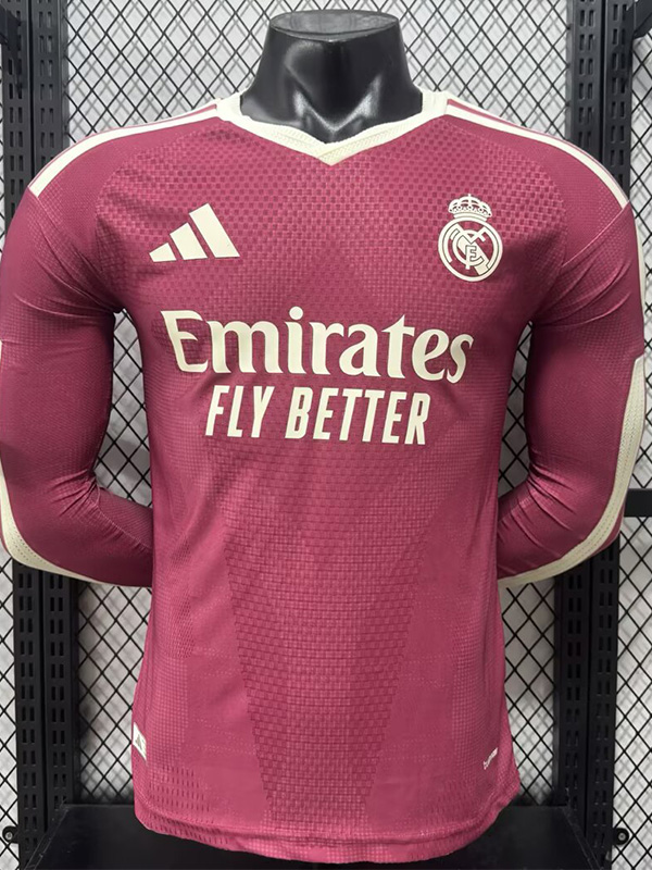 26-27 RMA Third Long Sleeve Player Version Soccer Jersey (长袖球员)