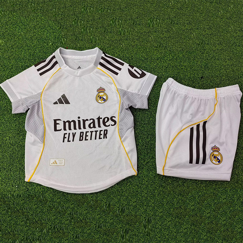 25-26 RMA Home Kids Player Version Soccer Jersey (球员童装)