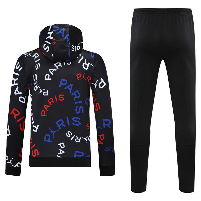 25-26 PSG Black Hoodie Tracksuit (卫衣套装)