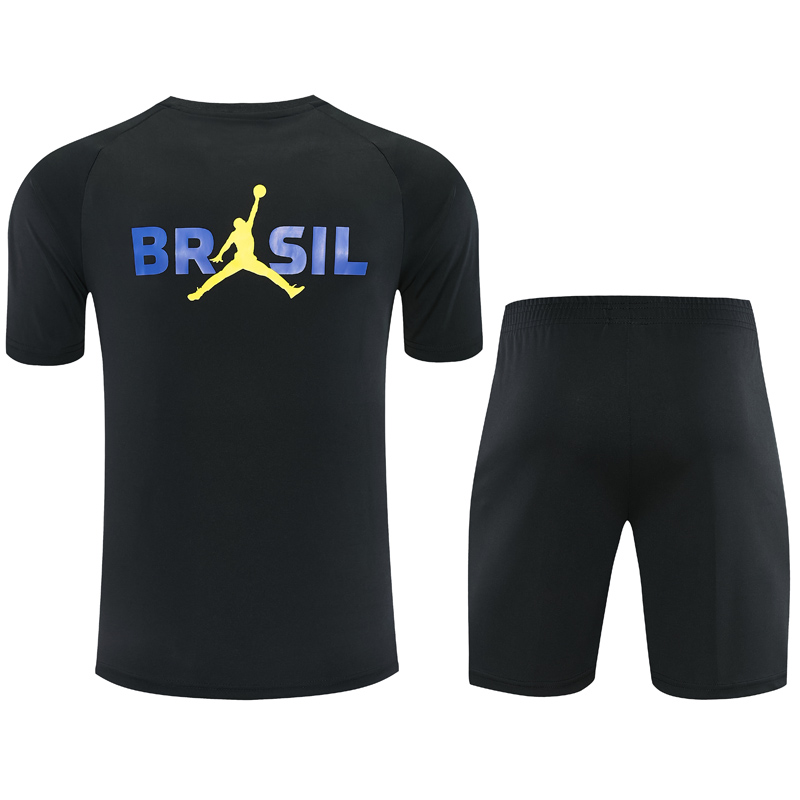 26-27 Brazil Jordan Black Training Short Suit