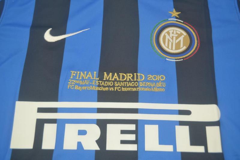 2009-2010 INT Home Long Sleeve Retro Soccer Jer...