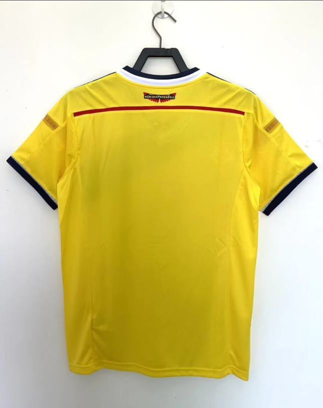 2014 Colombia Home Retro Soccer Jersey