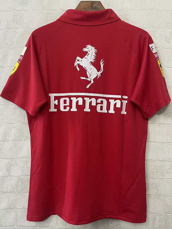 25-26 F1 Ferrari Red Casual Polo Racing Suit (有领)