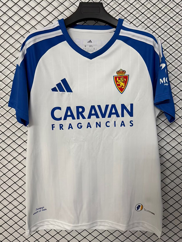 26-27 Zaragoza Home Fans Soccer Jersey